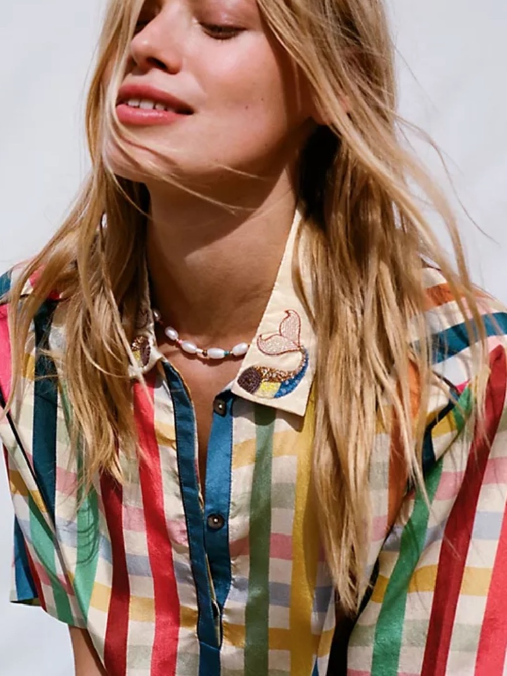 Anthropologie Tanvi Keda Embroidered Imogen Blouse